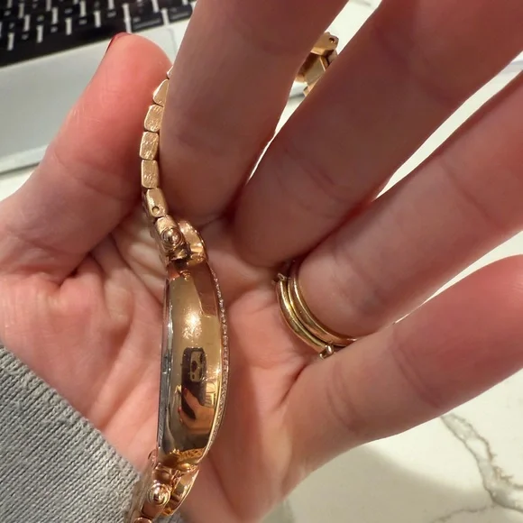 Ecclissi Round Rose Gold Stainless Steel Mother of Pearl Women's Watch - Picture 8 of 16